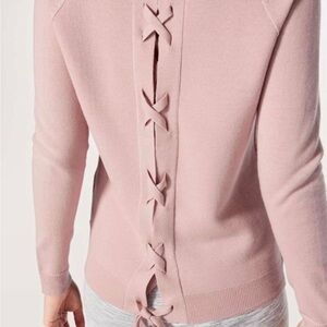 Lululemon Tied To You Sweater Misty Pink
